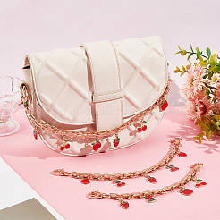 Цепочки для кошельков с эмалевым подвесом из фруктового сплава&nbsp;AJEW-AB00097