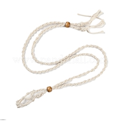 Geflochtene gewachste Kordel leere Makramee-Tasche Schieber Halskette machen&nbsp;FIND-C061-01E