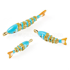 3 pièces 3 styles de pendentifs en laiton plaqué en rack&nbsp;KK-TA0008-61D