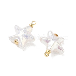 Anhänger aus Messing und Glas&nbsp;KK-D289-14G