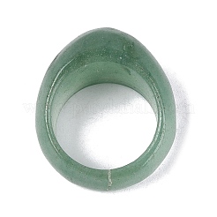 Bagues en aventurine verte naturelle pour unisexe&nbsp;G-Q601-19E