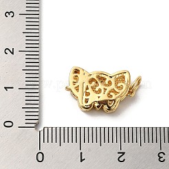 Латунные застежки из прозрачного кубического циркония с микропаве KK-K385-096G