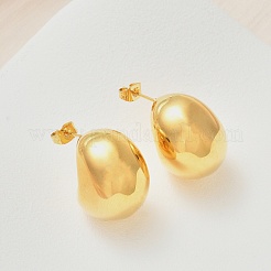 Серьги-гвоздики из нержавеющей стали 304 для женщин&nbsp;EJEW-U051-01G