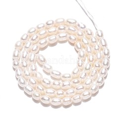 Нити из натурального культивированного пресноводного жемчуга PEAR-N024-03-2AB