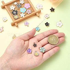 25шт 25 стиля светлые позолоченные подвески из сплава с эмалью&nbsp;ENAM-YW0004-33