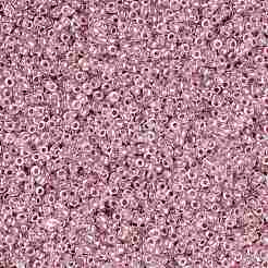 TOHOラウンドシードビーズ  日本製シードビーズ  （771)内側カラーabクリスタル/ストロベリーライニング  15/0  1.5mm  穴：0.7mm  約3000PCS /ボトル  10 G /ボトル&nbsp;SEED-JPTR15-0771