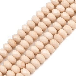 Природные окаменелое дерево бисер пряди&nbsp;G-C259-A30-5x8mm