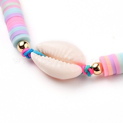 Bracelet de perles tressées en cordon de nylon ajustable&nbsp;BJEW-JB05729-01