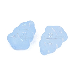 Gefrostet transparent Acrylperlen&nbsp;X1-OACR-P029-04B-04