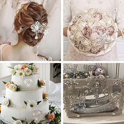 10 шт. набор из 10 брошей в виде цветка&nbsp;JEWB-BY0001-04