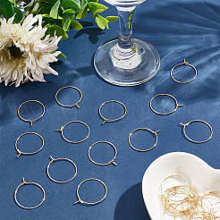 30 шт. фурнитура для сережек-колец из хирургической нержавеющей стали 316 STAS-LP0001-01