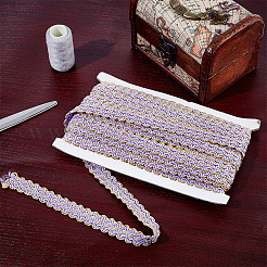 Волнистая кружевная лента из полиэстера и филиграни OCOR-WH0082-211B