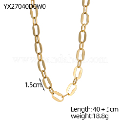 Ожерелья из овальных звеньев из нержавеющей стали 304&nbsp;STAS-OY007-65G