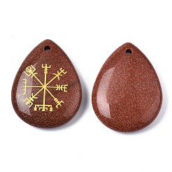 Synthetischen Goldstone-Anhänger&nbsp;G-T122-72J