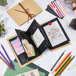 2 шт. прямоугольных бумажных фотоальбомов для журналов&nbsp;AJEW-FH0007-25B