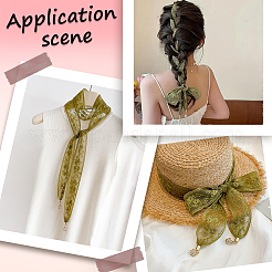 1 шт. кружевные повязки на голову из хлопка и полиэстера для женщин&nbsp;AJEW-CY0001-73A