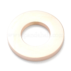 304ステンレススチールチャーム  リング  ローズゴールド  12x1.5mm  穴：6mm&nbsp;STAS-B016-11RG
