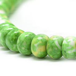 Синтетический океан белого нефрита бисер пряди&nbsp;G-S257-5x10mm-03