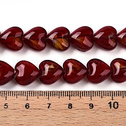 Cuentas de vidrio millefiori hebras&nbsp;GLAA-T023-34D