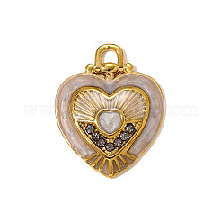 Подвески из нержавеющей стали 304 со стразами&nbsp;STAS-OY009-50G