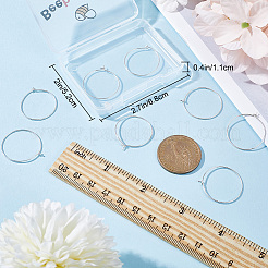 4 пара 925 сережек-колец из стерлингового серебра FIND-BBC0002-77