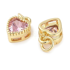 Настоящие 18-каратные позолоченные подвески из латуни с инкрустацией из кубического циркония ZIRC-L100-074G-08