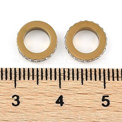 Ионное покрытие (IP) 304 нержавеющая сталь европейские бусины&nbsp;STAS-Z090-03G-01