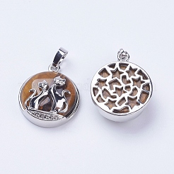 Природных тигровый глаз подвески&nbsp;G-K234-A16