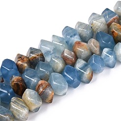 Нити из натурального голубого кальцита G-N327-05-29