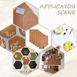 Прямоугольный пробковый изоляционный лист&nbsp;AJEW-WH20020-152B