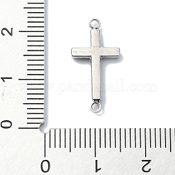 Verbindungsstück-Anhänger aus 304 Edelstahl mit Kristall-Strassen&nbsp;STAS-Z065-02P-04