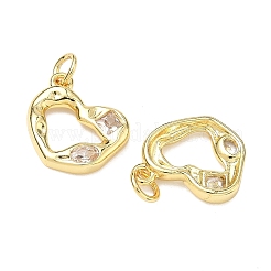Pendentifs avec zircon cubiques à micro-pavés en laiton&nbsp;KK-P348-02A-G02