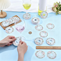 Encantos de copa de vino de papel&nbsp;DIY-WH0899-772D-14