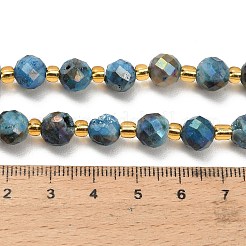 Hebras de cuentas de cristal de geoda druzy electrochapadas&nbsp;G-F833-P01-8mm-05