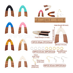 Kit de fabrication de boucles d'oreilles pendantes en forme de V&nbsp;DIY-BY0001-42