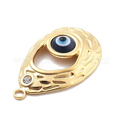 Подвески из нержавеющей стали 304 с эмалированными стразами&nbsp;RESI-R155-020G-04