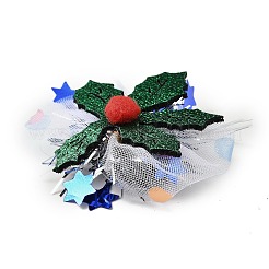 Заколка для волос из фетра с блестками на рождественскую тематику из крокодиловой кожи&nbsp;LS-PHAR-U002-01I