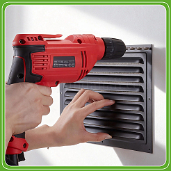 Griglia di ventilazione rettangolare in alluminio&nbsp;AJEW-WH0410-220B-02