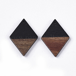 Pendentifs en bois de résine et de noyer&nbsp;X-RESI-Q210-009A-A01