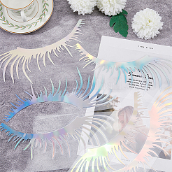 Наклейки для автомобилей с лазерными ресницами для домашних животных STIC-WH0004-03