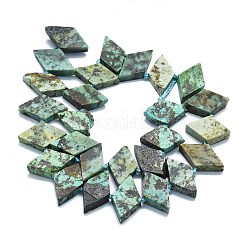 Бусы натуральная африканская бирюза (яшма) G-K245-E01-01