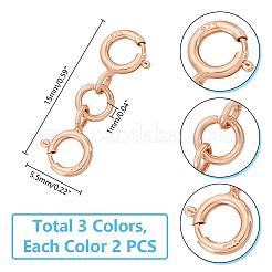 925 стерлингового серебра застежками пружинного кольца FIND-GA00002