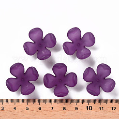 Матовые акриловые колпачки из бисера MACR-S371-06A-743