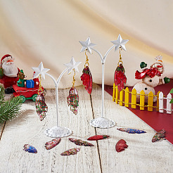 DIY-Ohrring-Sets mit Flügeln aus Epoxidharz zum Thema Weihnachten&nbsp;DIY-TA0010-31