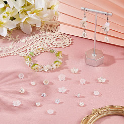 600 шт. 10 стиля АБС-пластиковые колпачки для бусин с имитацией жемчуга и акрила&nbsp;OACR-SC0002-33