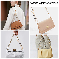 Удлинители ремешков для сумочки из цинкового сплава&nbsp;AJEW-WH0479-46B