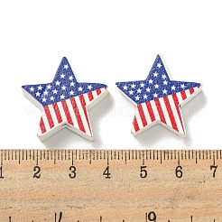 Печатные деревянные бусины WOOD-G022-07F