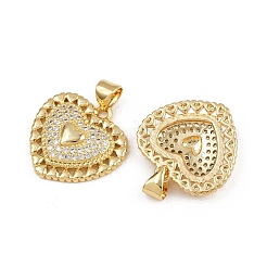 Латунные микропаве прозрачные подвески с фианитом&nbsp;ZIRC-I367-13G-06