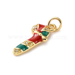 Латунные микро проложить кубического циркония подвески KK-I383-01G-03