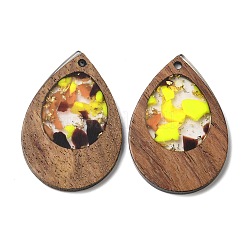 Pendentif bois & résine&nbsp;WOOD-H104-23-06
